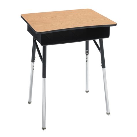 Classroom Select Traditional Open Front Desk, Adjustable Height